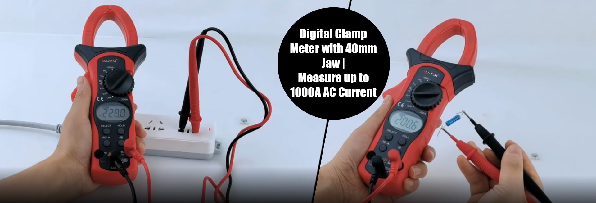 1000 A AC Digital Clamp Meter 205A